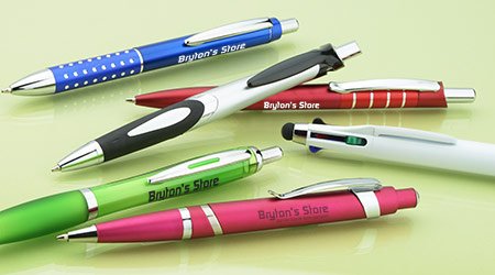 Promotional writing products that includes pens