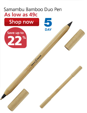 Samambu Bamboo Duo Pen