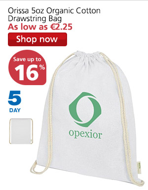 Orissa 5oz Organic Cotton Drawstring Bag