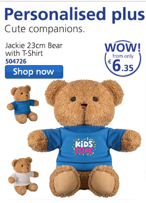 Jackie 23cm Bear with T-Shirt