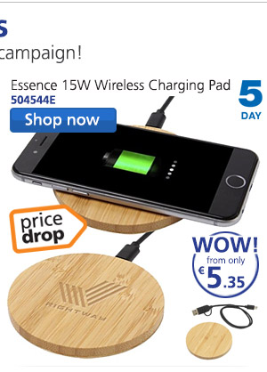Essence 15W Wireless Charging Pad - Engraved