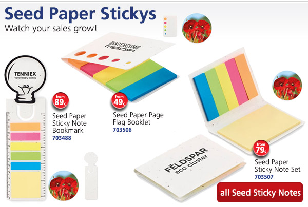 Seed Paper Page Flag Booklet