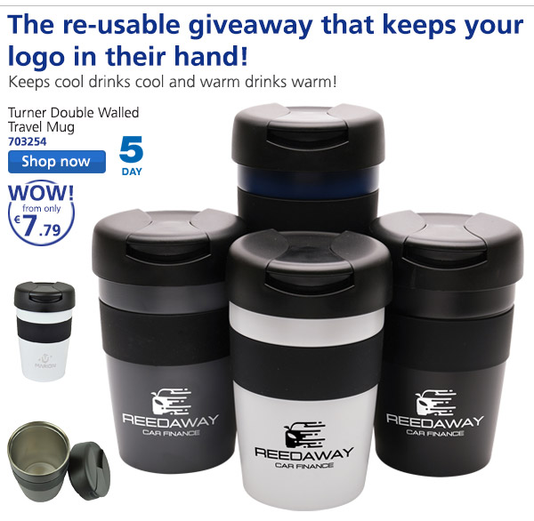 Turner Double Walled Travel Mug