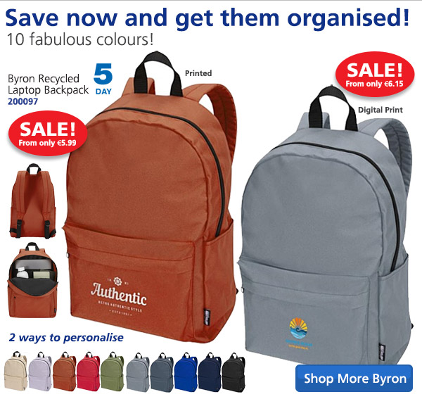 Byron Recycled Laptop Backpack