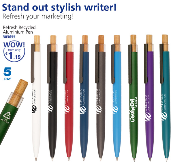 Refresh Recycled Aluminium Pen