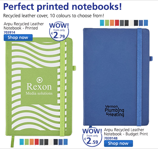 Arpu Recycled Leather Notebook