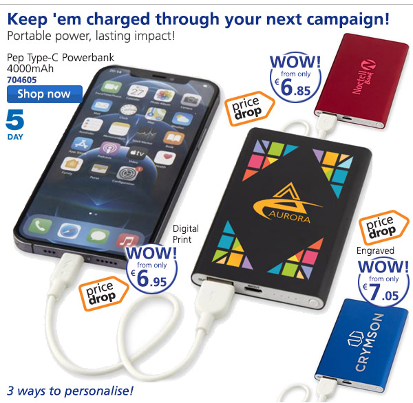 Pep Type-C Powerbank 4000mAh
