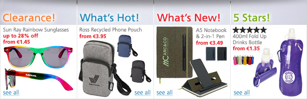 Clearance Promotional Items